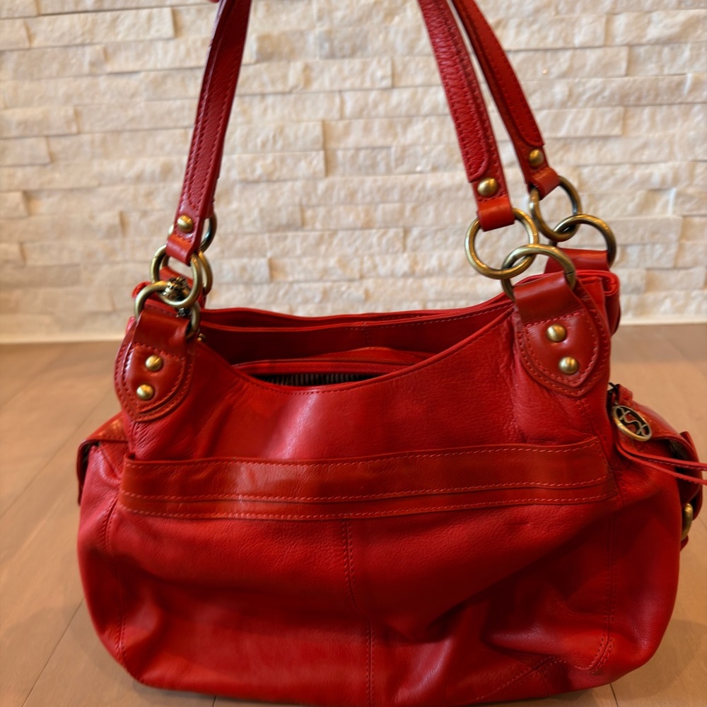 Red Leather Women's Bag
